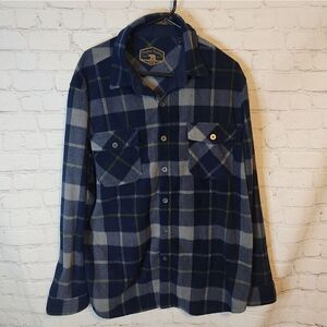 Men's Freedom Foundry button-down flannel sweater, size XL
